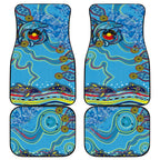 Dolphins Aboriginal Art Map Flag Australia Car Mats