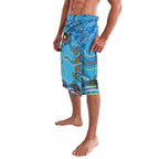 Dolphins Aboriginal Art Map Flag Australia Lavalava