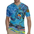 Dolphins Aboriginal Art Map Flag Australia Rugby Jersey