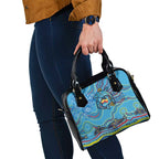 Dolphins Aboriginal Art Map Flag Australia Shoulder Handbag