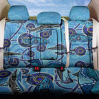 Sharks Aboriginal Australia Back Car Seat Cover Indigenous Art Blue