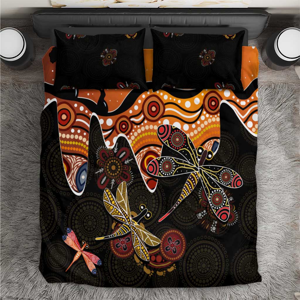 Dragonfly Aboriginal Australia Bedding Set Indigenous Art