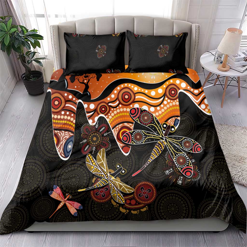 Dragonfly Aboriginal Australia Bedding Set Indigenous Art
