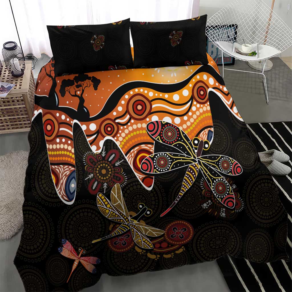 Dragonfly Aboriginal Australia Bedding Set Indigenous Art