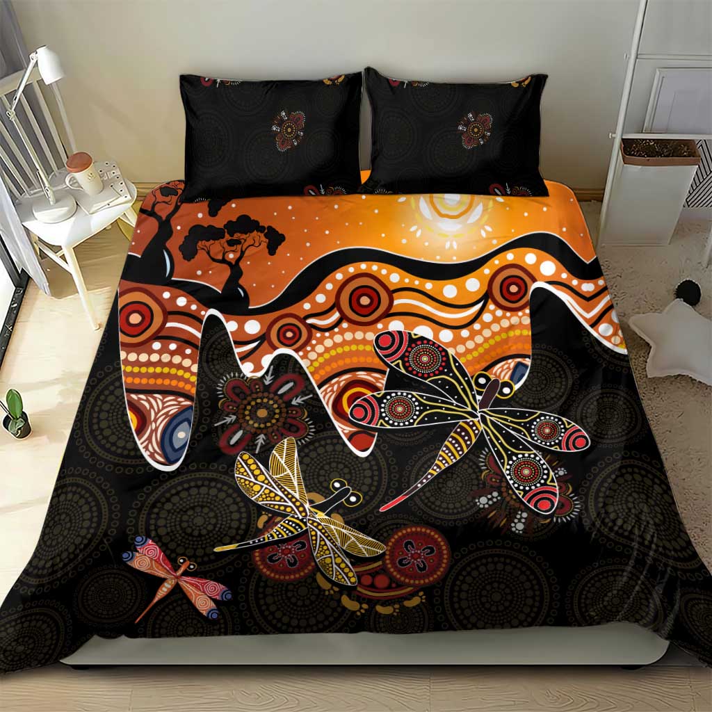Dragonfly Aboriginal Australia Bedding Set Indigenous Art
