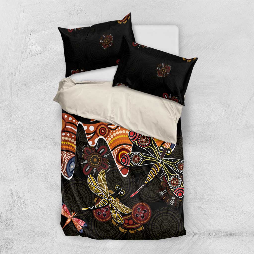 Dragonfly Aboriginal Australia Bedding Set Indigenous Art