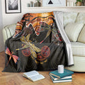 Dragonfly Aboriginal Australia Blanket Indigenous Art