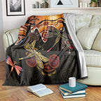 Dragonfly Aboriginal Australia Blanket Indigenous Art