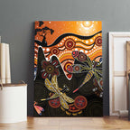 Dragonfly Aboriginal Australia Canvas Wall Art Indigenous Art
