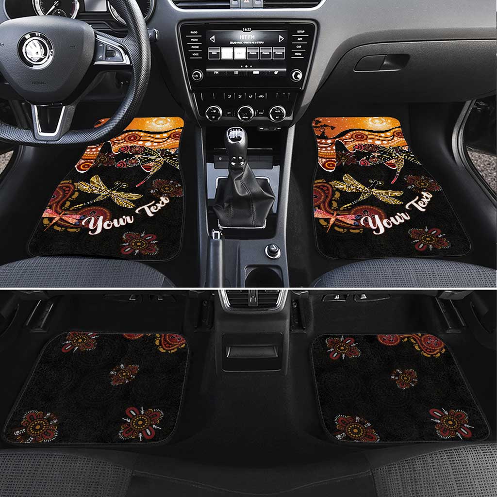 Dragonfly Aboriginal Australia Car Mats Indigenous Art
