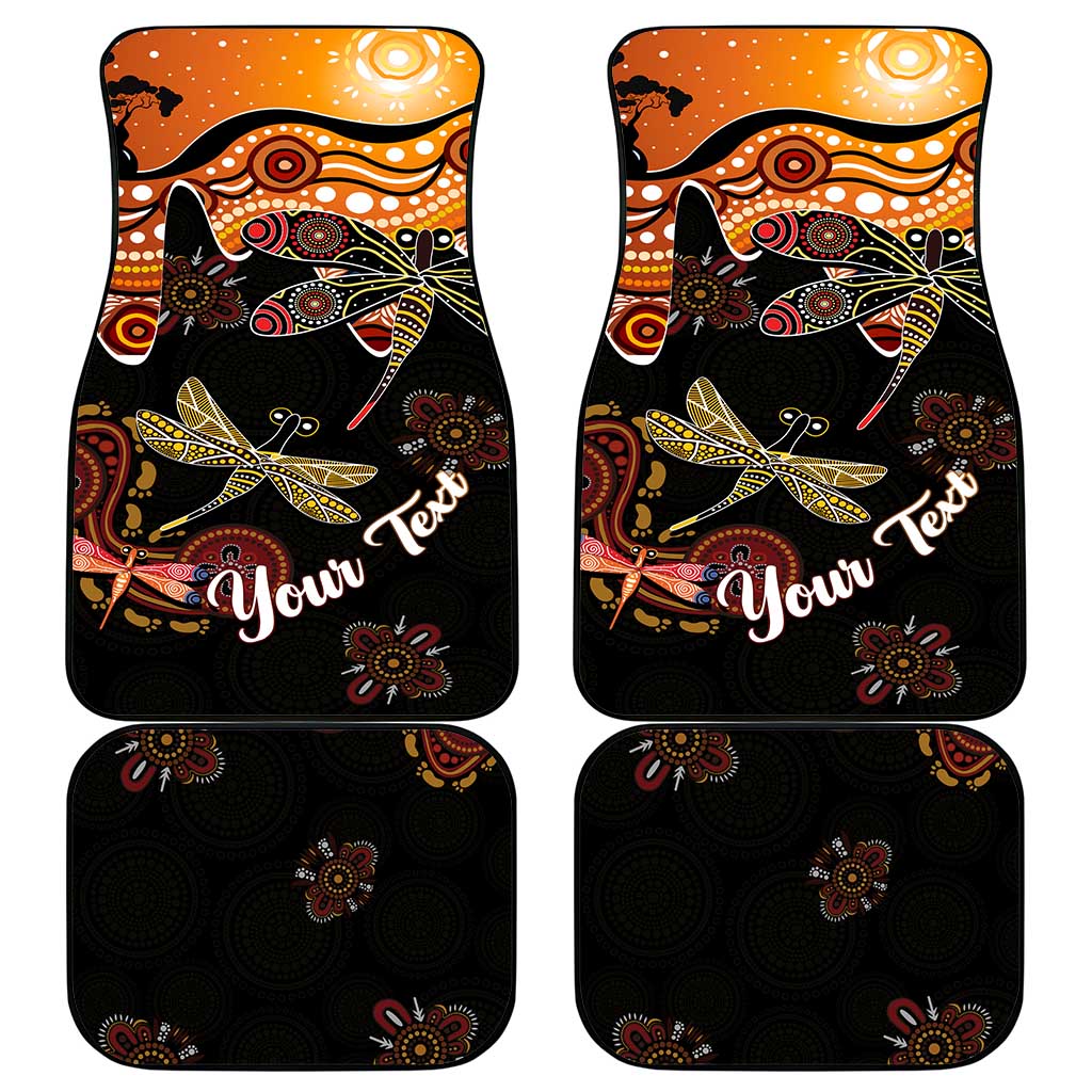 Dragonfly Aboriginal Australia Car Mats Indigenous Art