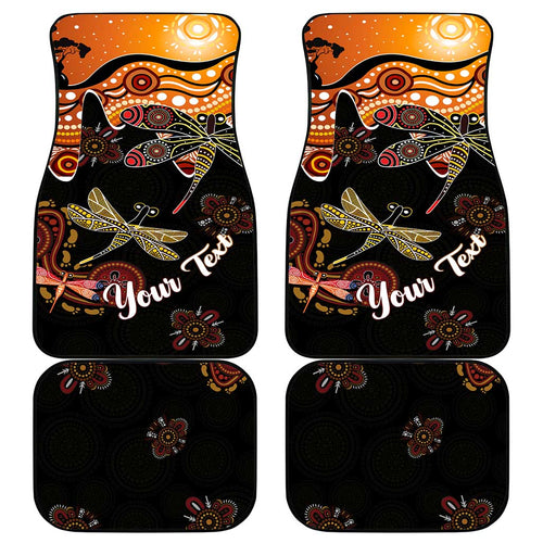 Dragonfly Aboriginal Australia Car Mats Indigenous Art