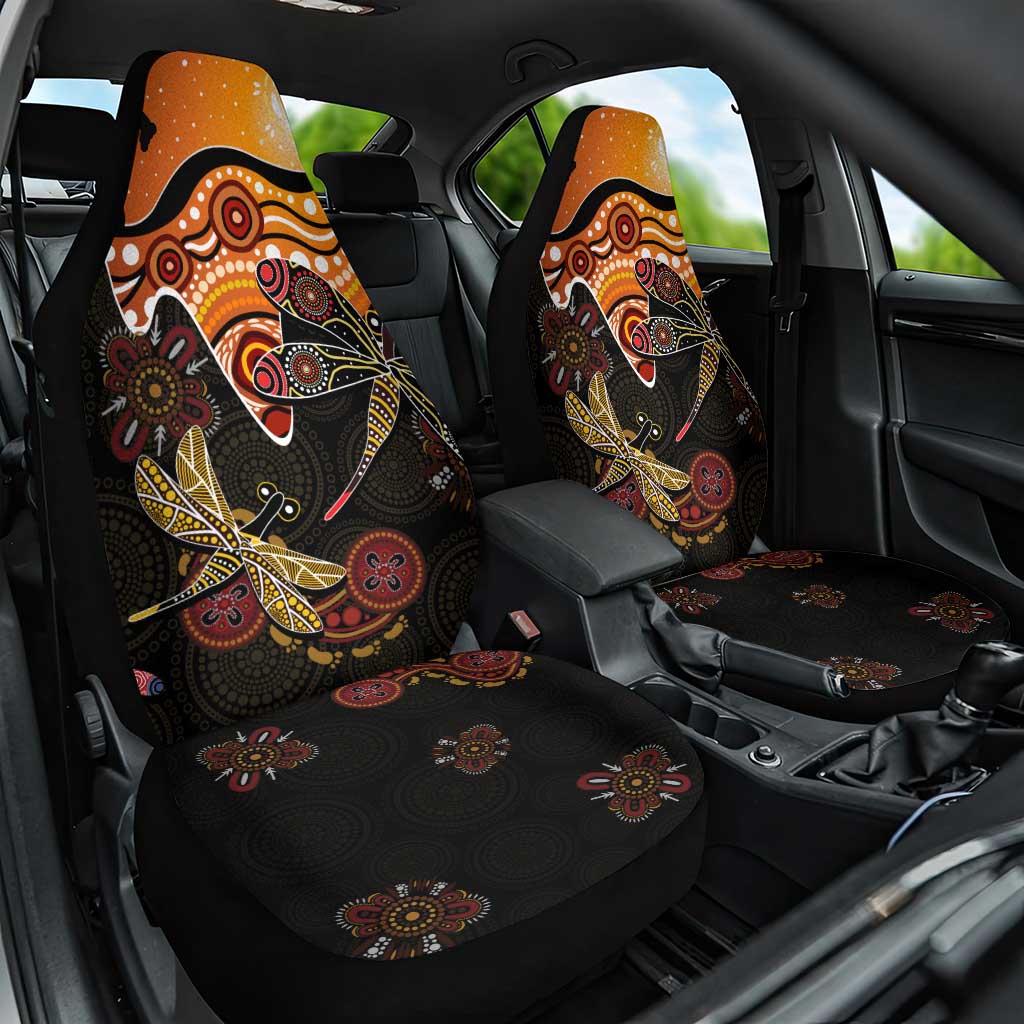 Dragonfly Aboriginal Australia Car Seat Cover Indigenous Art