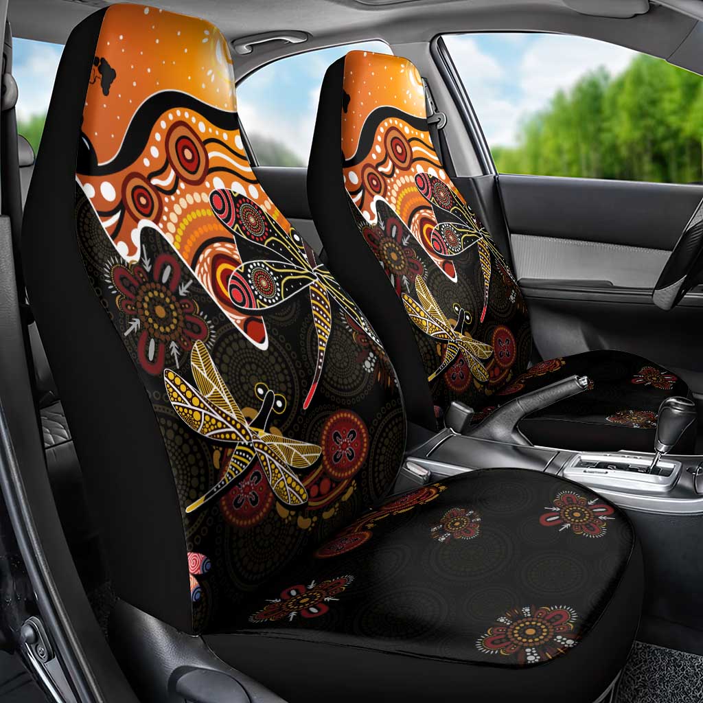 Dragonfly Aboriginal Australia Car Seat Cover Indigenous Art