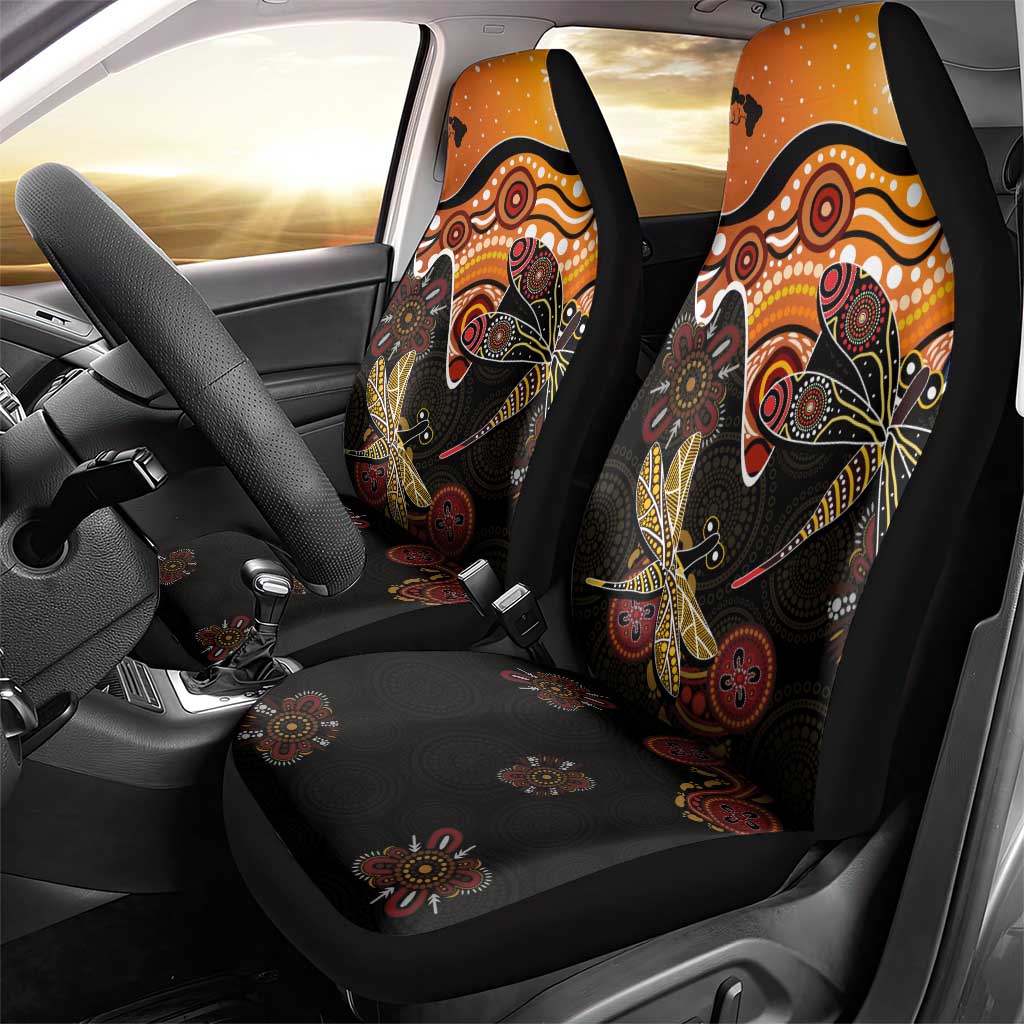 Dragonfly Aboriginal Australia Car Seat Cover Indigenous Art