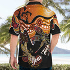 Dragonfly Aboriginal Australia Hawaiian Shirt Indigenous Art