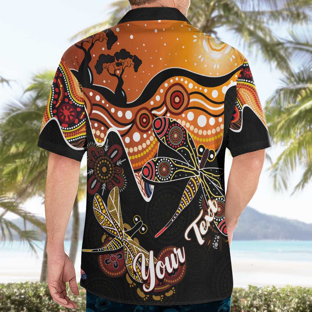 Dragonfly Aboriginal Australia Hawaiian Shirt Indigenous Art