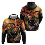Dragonfly Aboriginal Australia Hoodie Indigenous Art