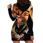 Dragonfly Aboriginal Australia Hoodie Dress Indigenous Art
