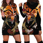 Dragonfly Aboriginal Australia Hoodie Dress Indigenous Art