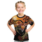 Dragonfly Aboriginal Australia Kid T Shirt Indigenous Art