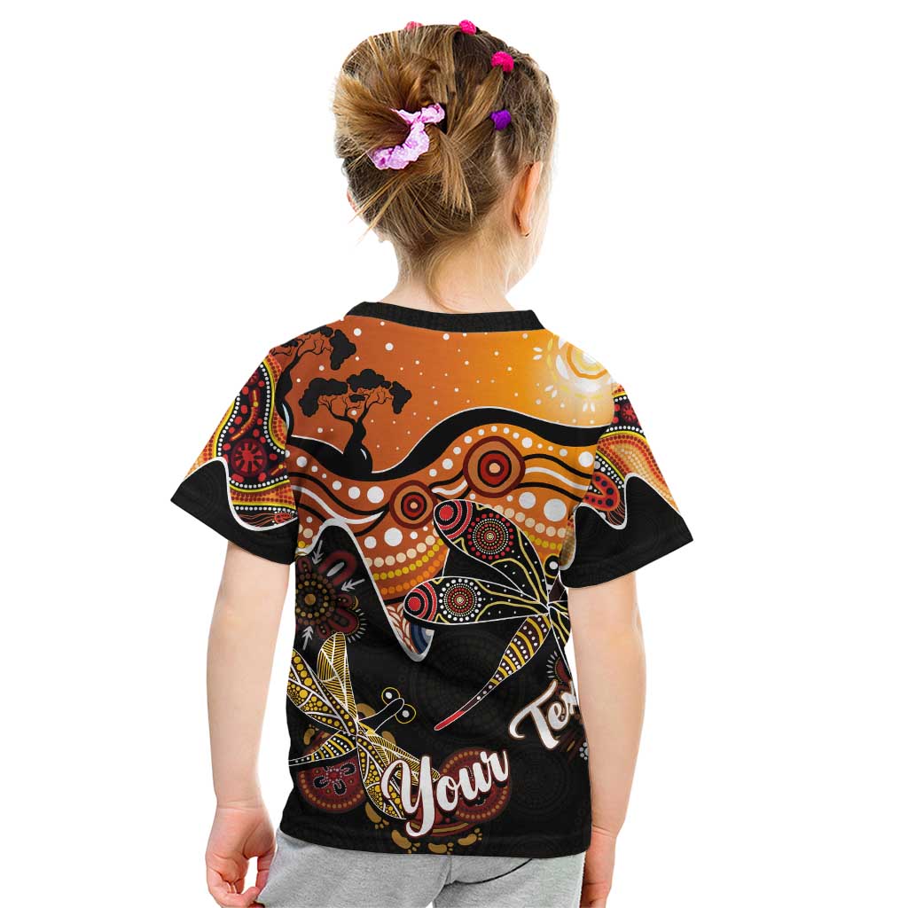Dragonfly Aboriginal Australia Kid T Shirt Indigenous Art