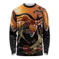 Dragonfly Aboriginal Australia Long Sleeve Shirt Indigenous Art