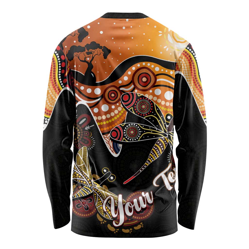 Dragonfly Aboriginal Australia Long Sleeve Shirt Indigenous Art