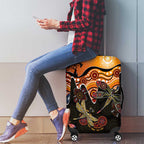 Dragonfly Aboriginal Australia Luggage Cover Indigenous Art