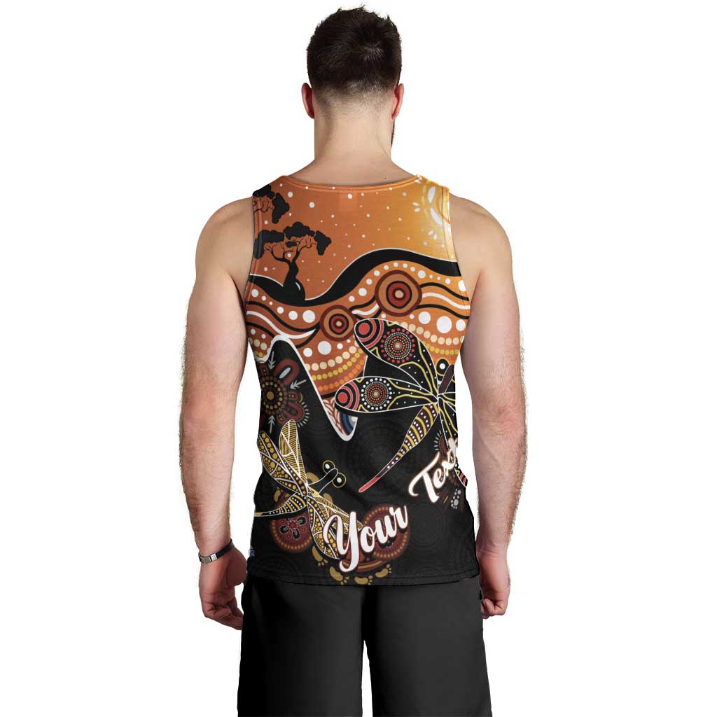 Dragonfly Aboriginal Australia Men Tank Top Indigenous Art