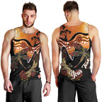 Dragonfly Aboriginal Australia Men Tank Top Indigenous Art