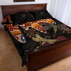 Dragonfly Aboriginal Australia Quilt Bed Set Indigenous Art