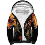 Dragonfly Aboriginal Australia Sherpa Hoodie Indigenous Art