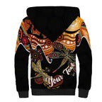 Dragonfly Aboriginal Australia Sherpa Hoodie Indigenous Art