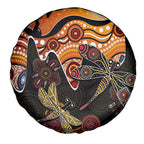 Dragonfly Aboriginal Australia Spare Tire Cover Indigenous Art