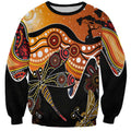 Dragonfly Aboriginal Australia Sweatshirt Indigenous Art