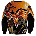Dragonfly Aboriginal Australia Sweatshirt Indigenous Art