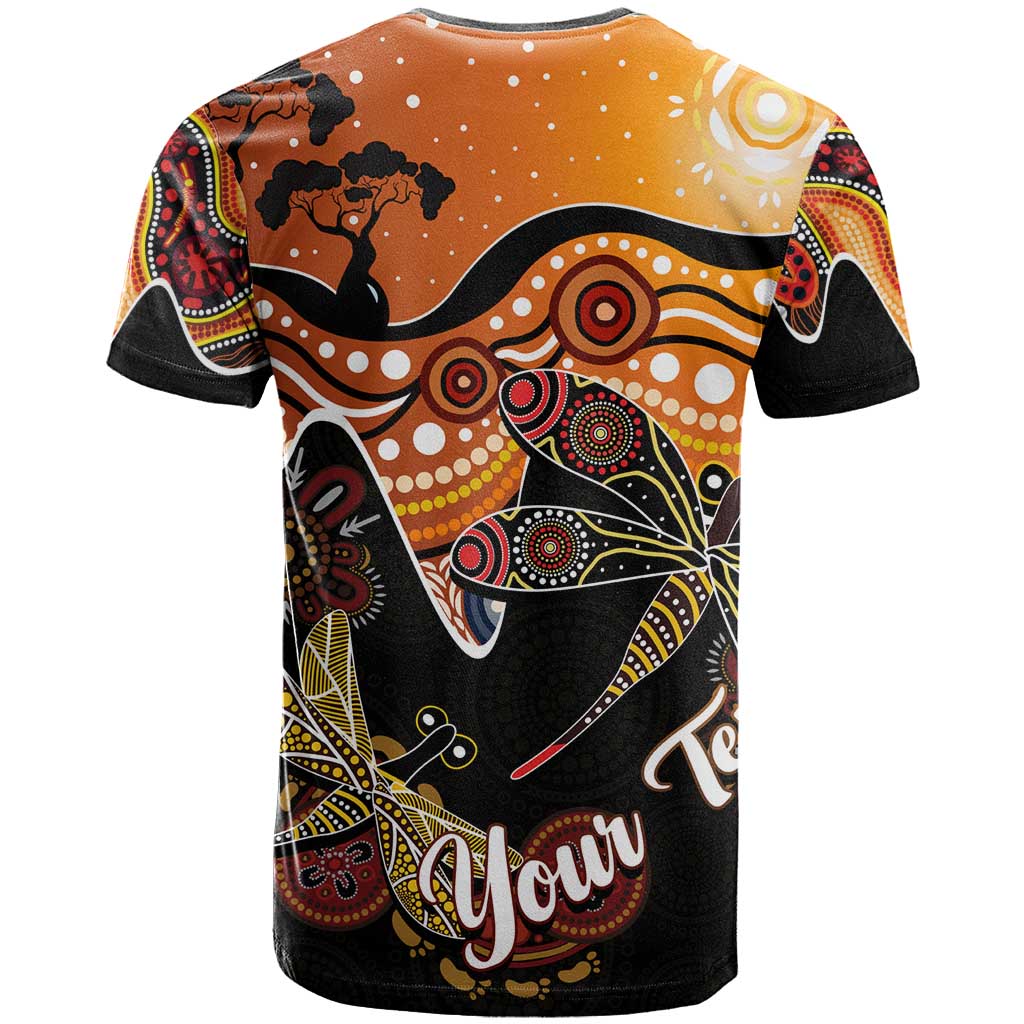 Dragonfly Aboriginal Australia T Shirt Indigenous Art