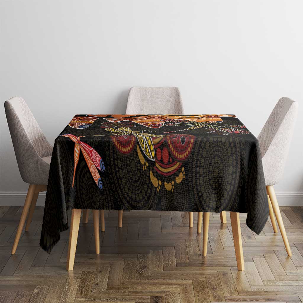 Dragonfly Aboriginal Australia Tablecloth Indigenous Art