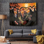 Dragonfly Aboriginal Australia Tapestry Indigenous Art