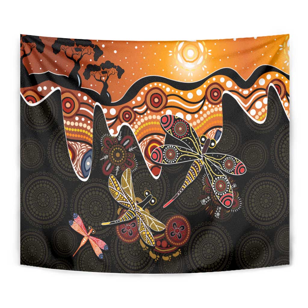 Dragonfly Aboriginal Australia Tapestry Indigenous Art
