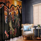 Dragonfly Aboriginal Australia Window Curtain Indigenous Art