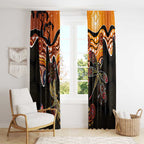 Dragonfly Aboriginal Australia Window Curtain Indigenous Art