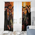 Dragonfly Aboriginal Australia Window Curtain Indigenous Art