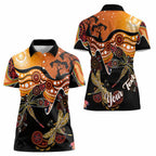 Dragonfly Aboriginal Australia Women Polo Shirt Indigenous Art
