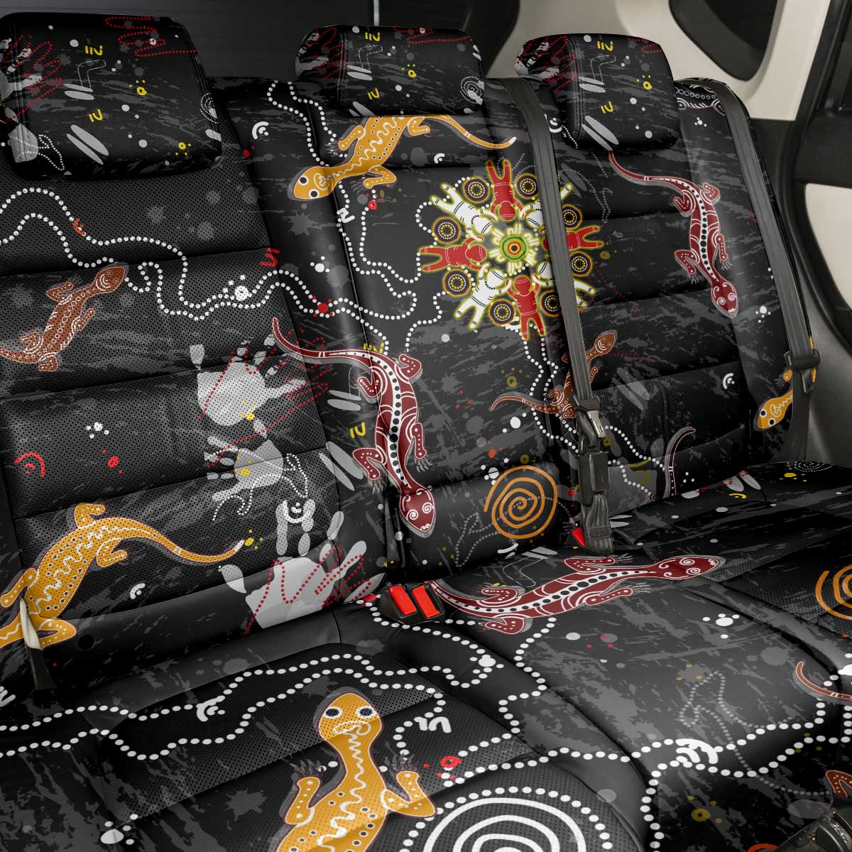 Lizard Aboriginal Australia Back Car Seat Cover