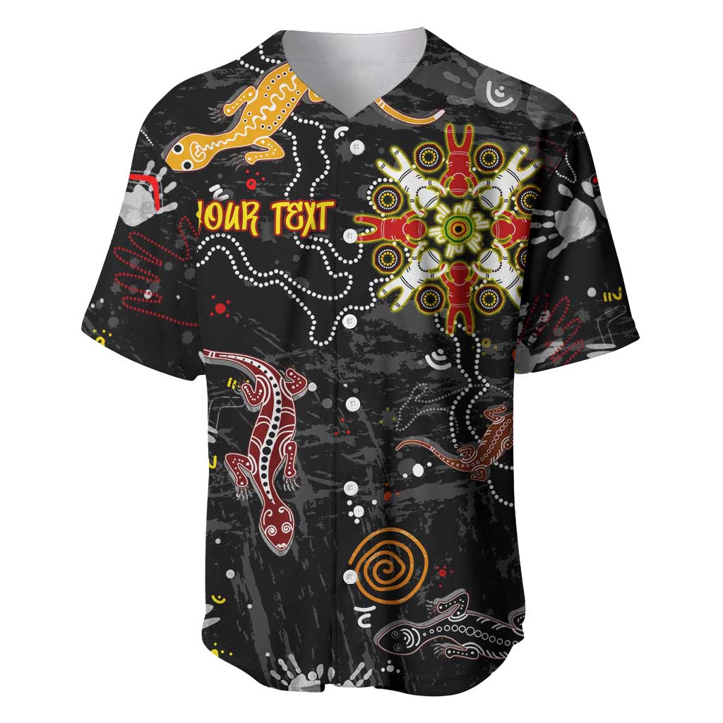 Lizard Aboriginal Australia Baseball Jersey