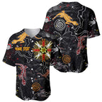 Lizard Aboriginal Australia Baseball Jersey