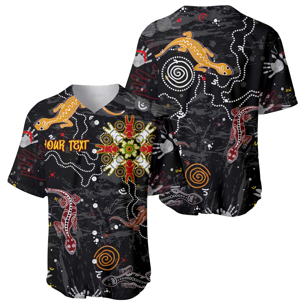 Lizard Aboriginal Australia Baseball Jersey