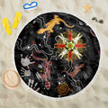 Lizard Aboriginal Australia Beach Blanket